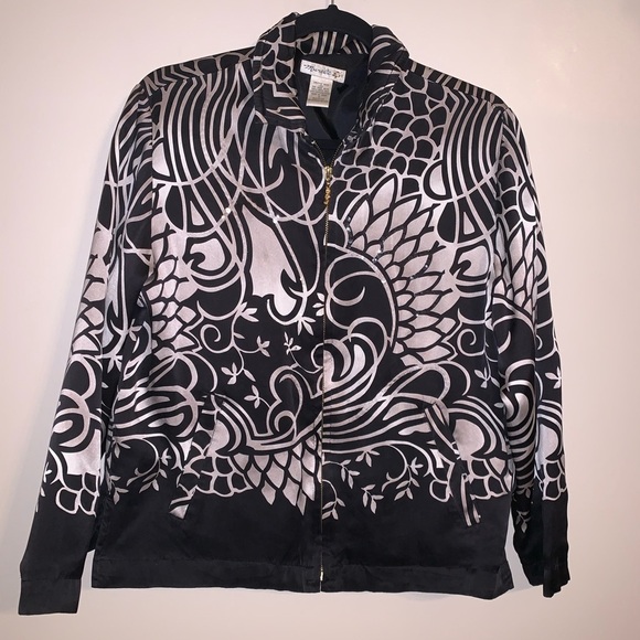 100% Silk Vintage Mureli Jacket - Picture 1 of 6